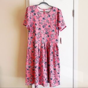NWT, LulaRoe AMELIA Dress, Light Pink, 3X